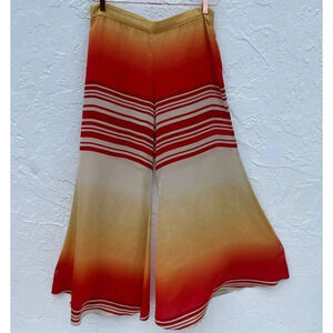 Alexie Womens Made With Love Flare Wide Leg Trouser Pants Multicolor Sz Large